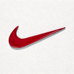耐克品牌 Nike 标志 - 著名的 Nike Swoosh 勾形商标